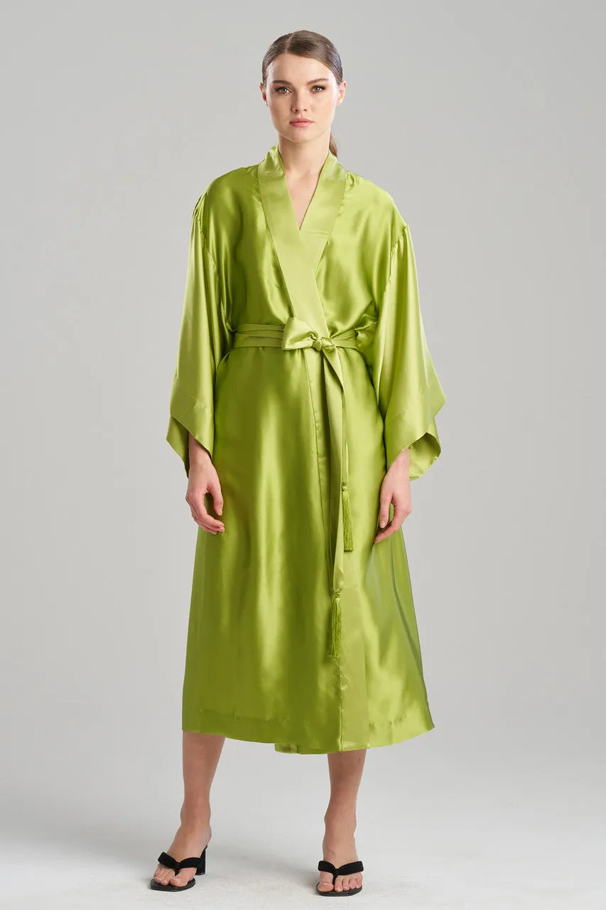 Ink Dragon Silk Robe sold by Natori