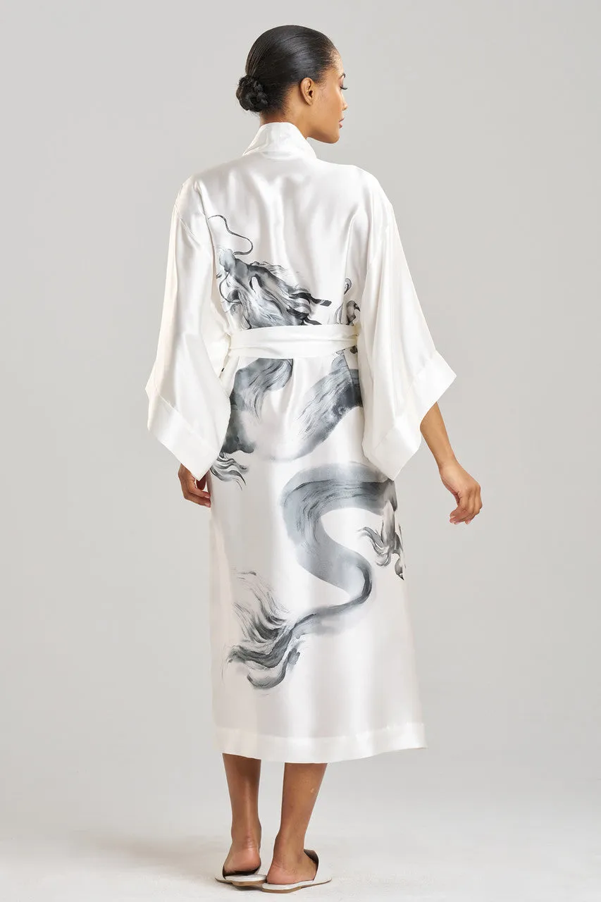 Ink Dragon Silk Robe sold by Natori product image thumbnail 2