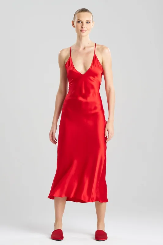 Key Essentials V-neck Silk Gown sold by Natori
