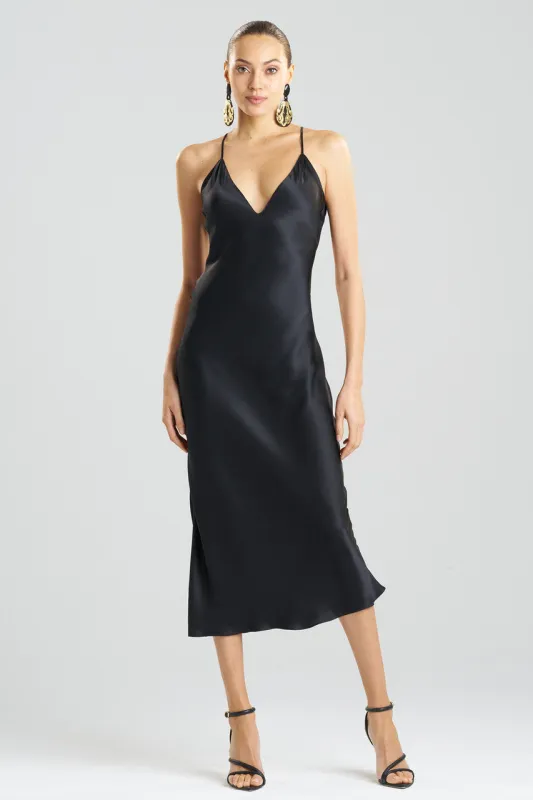 Key Essentials V-neck Silk Gown sold by Natori