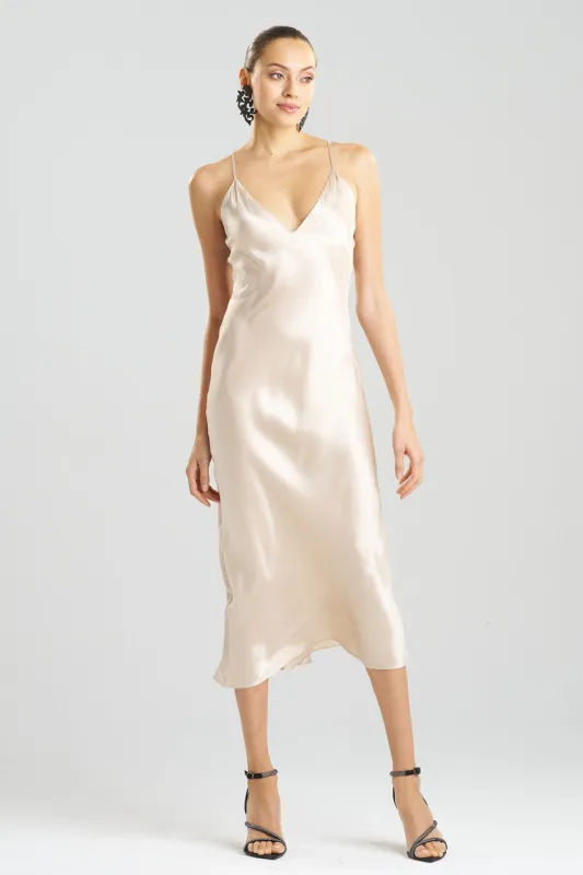 Key Essentials V-neck Silk Gown sold by Natori