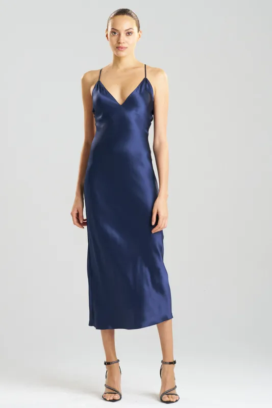 Key Essentials V-neck Silk Gown sold by Natori