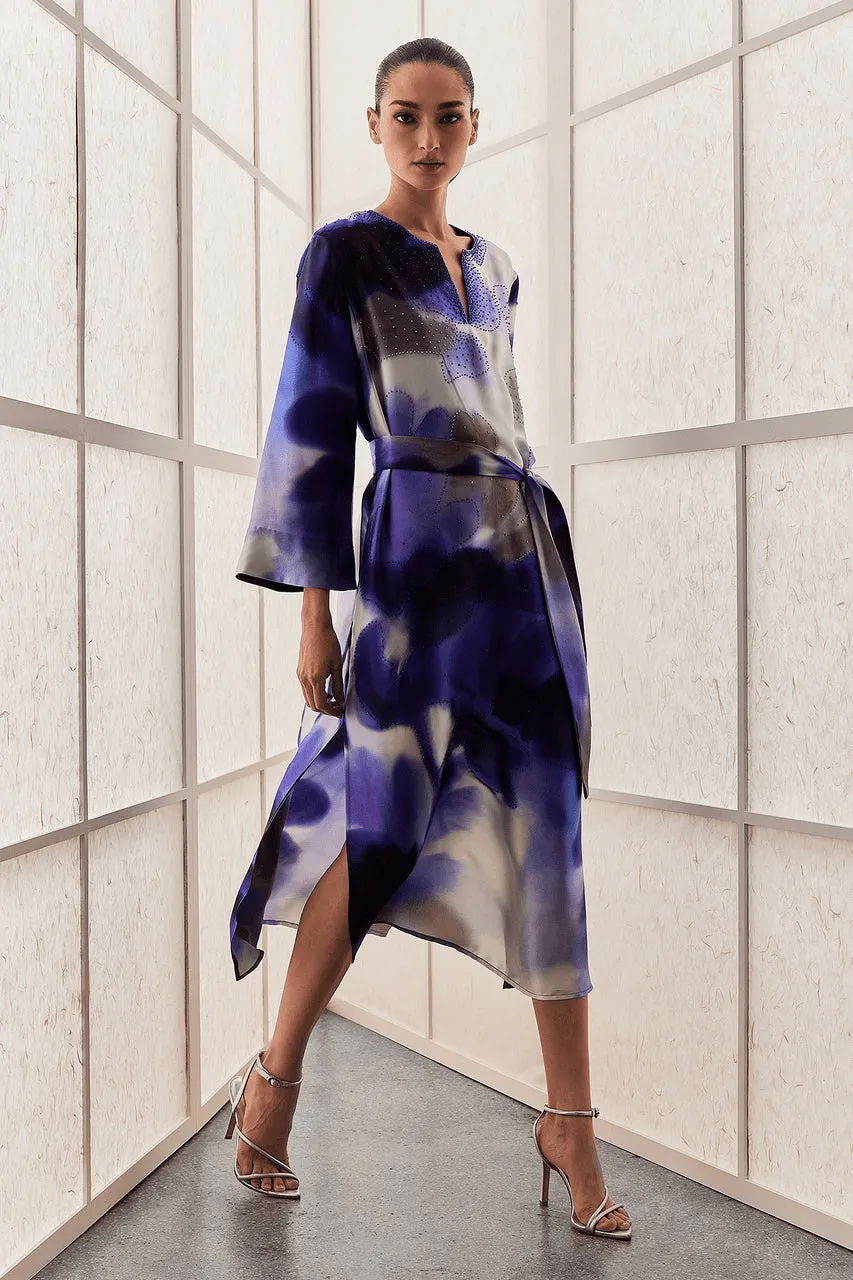 Malaga Embellished Silk Caftan sold by Natori product image thumbnail 3