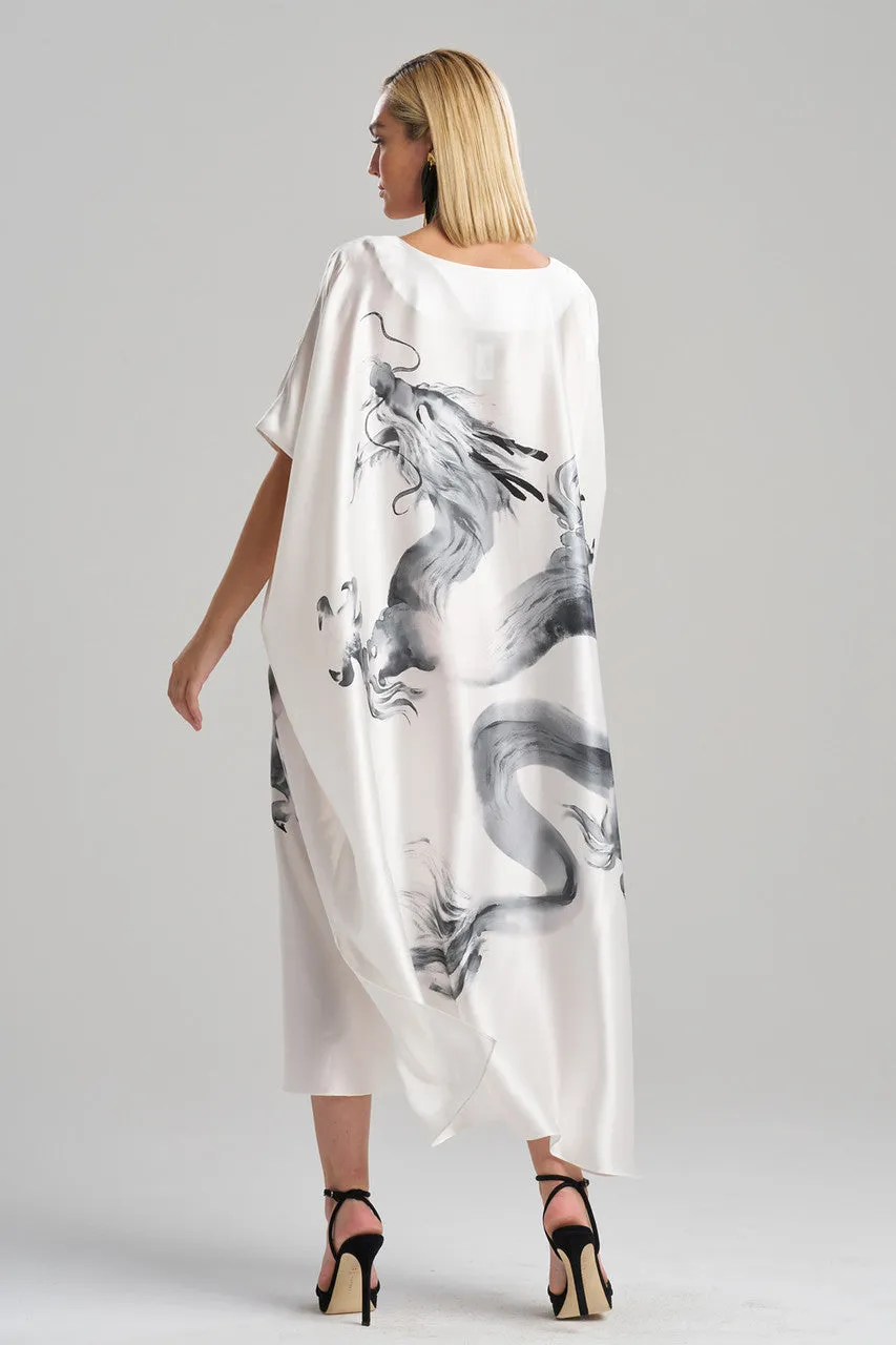 Ink Dragon Silk Caftan sold by Natori product image thumbnail 2