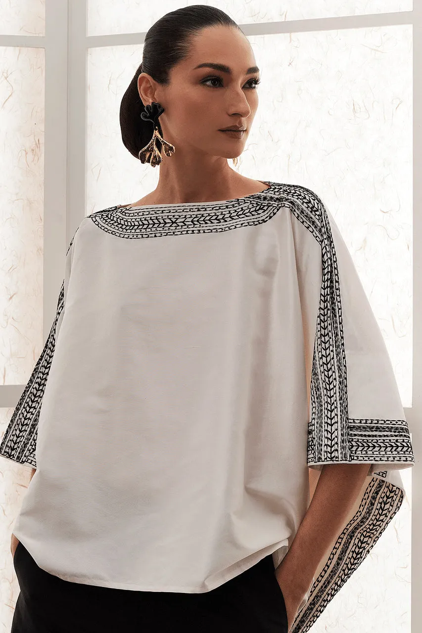 Gold Plated Leaf Large Two Tone Earrings sold by Natori product image thumbnail 3