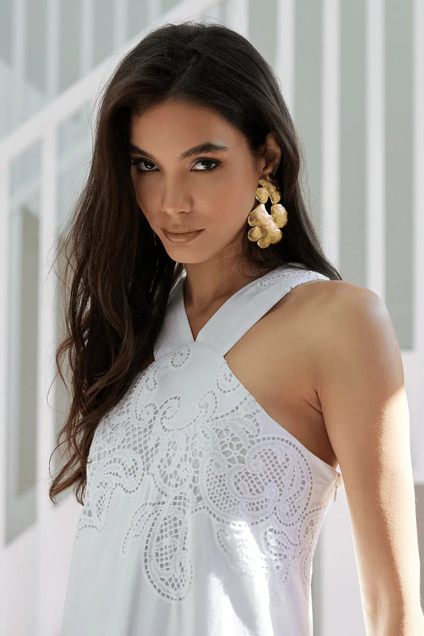 Gold Plated Floral Earrings sold by Natori product image thumbnail 2