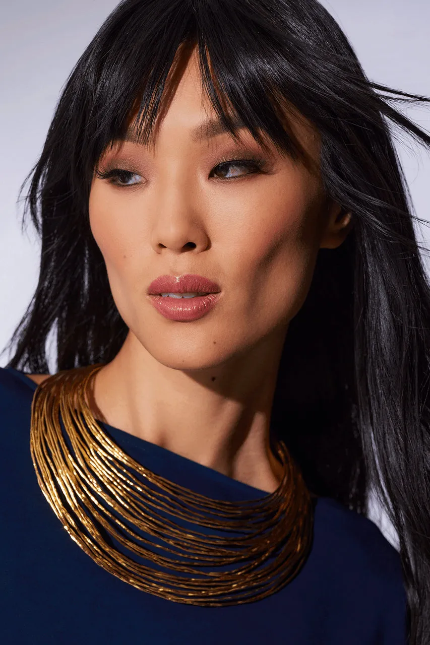 Gold Brass Wire Necklace sold by Natori product image thumbnail 4