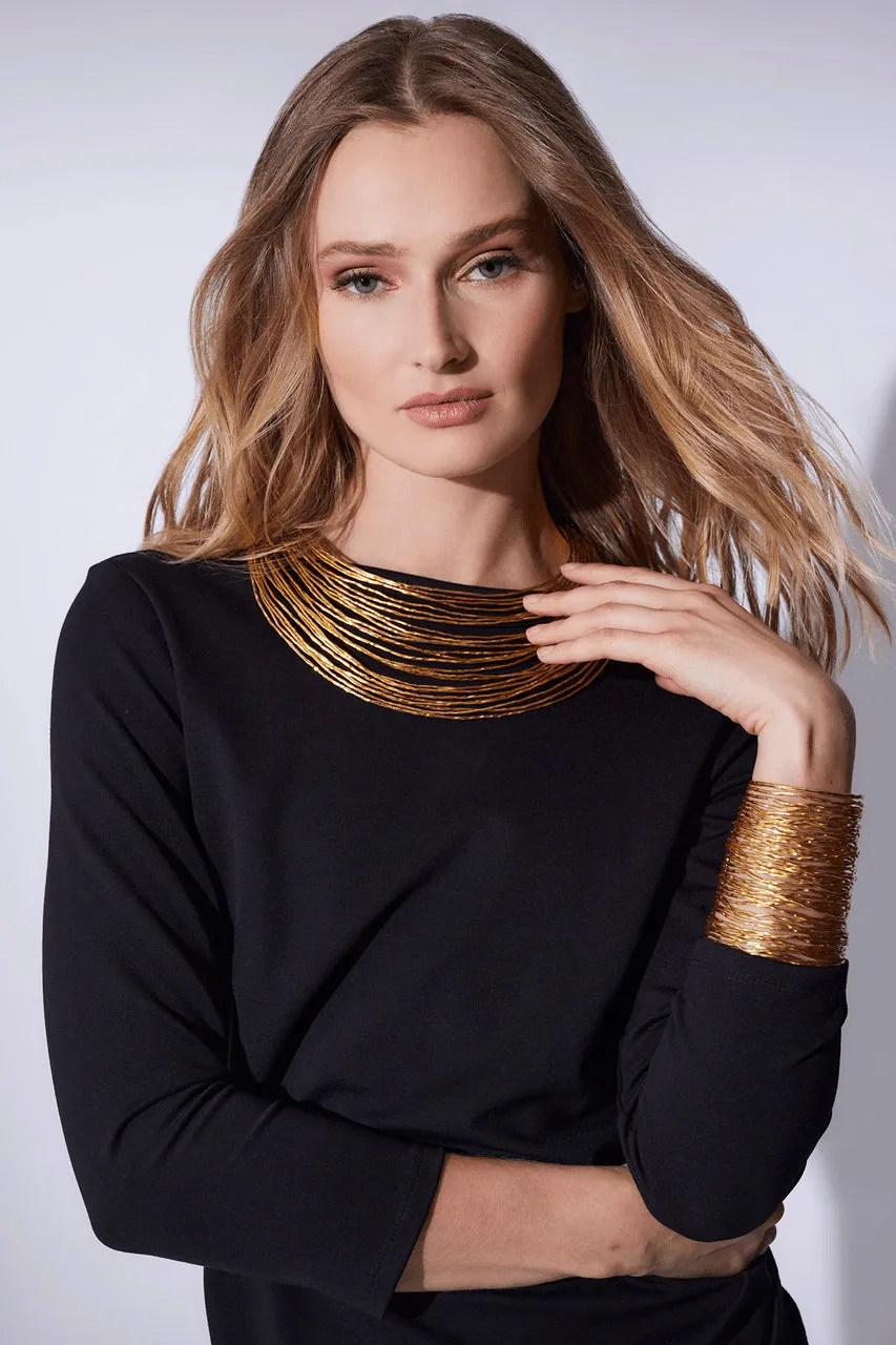 Gold Brass Wire Necklace sold by Natori product image thumbnail 2