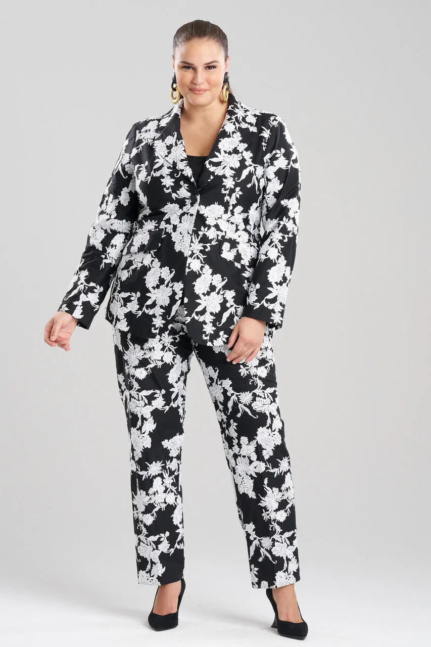 Tangier Embroidered Cotton Tailored Blazer sold by Natori product image thumbnail 4