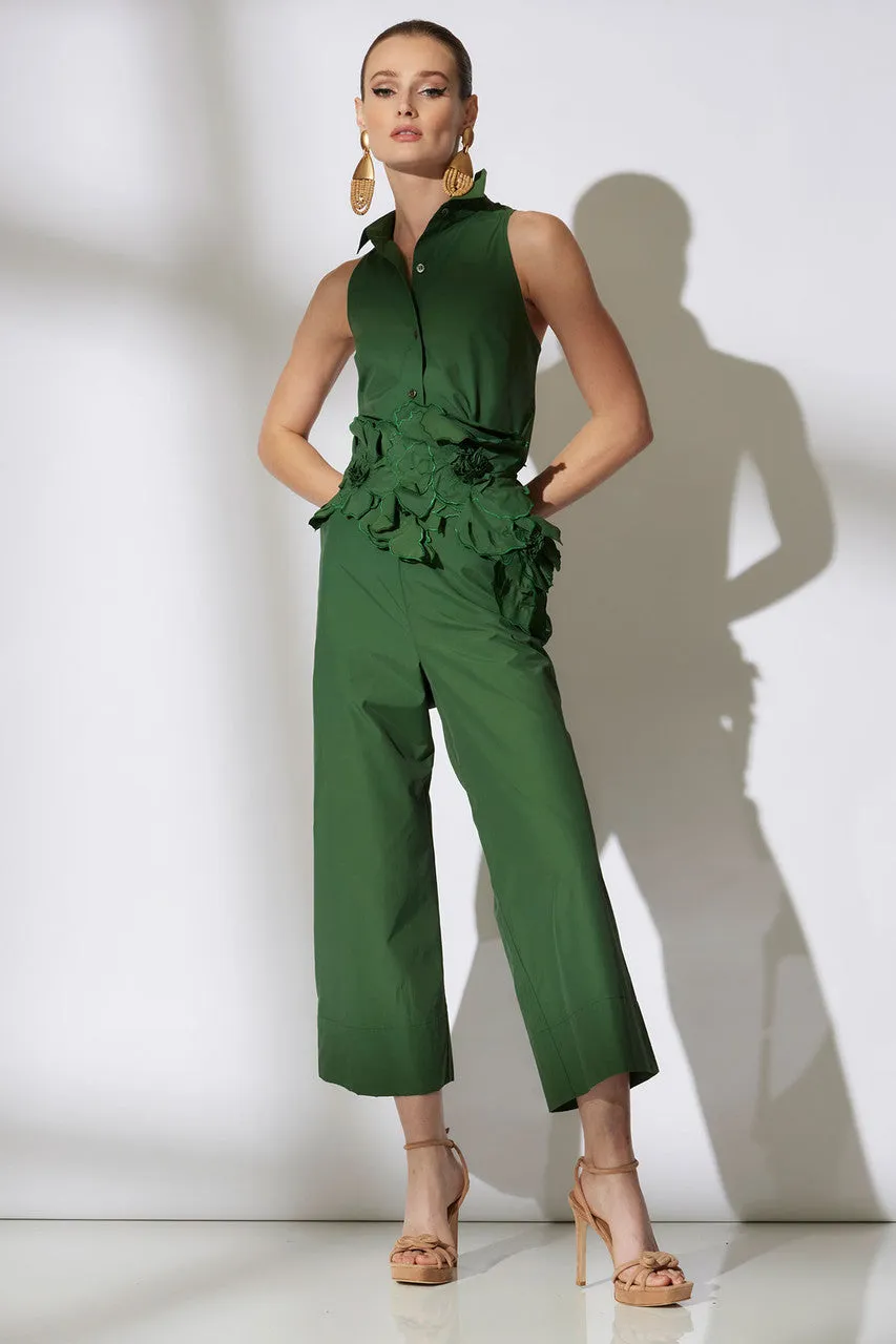 Techno Poplin Cropped Pants sold by Natori product image thumbnail 3