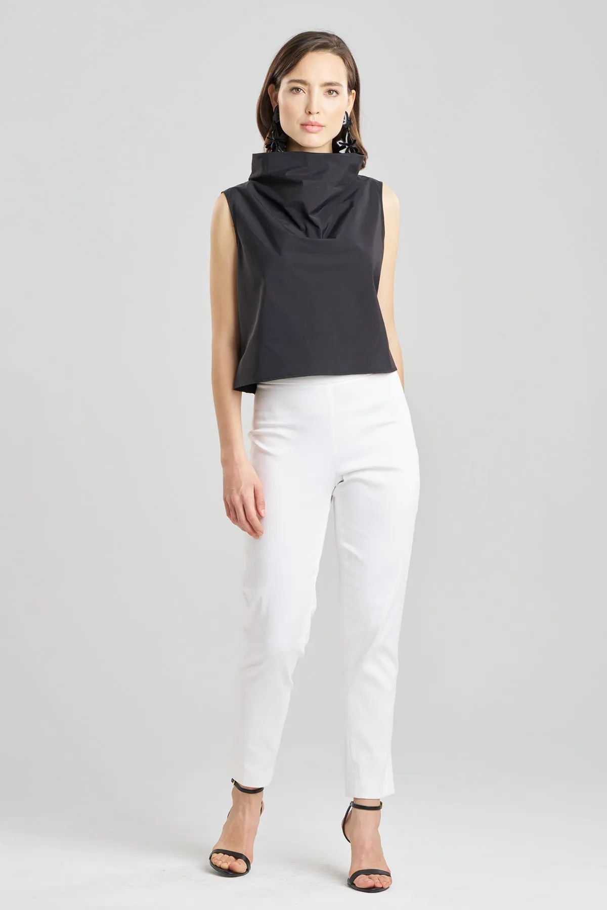 Techno Poplin Cowl Top sold by Natori