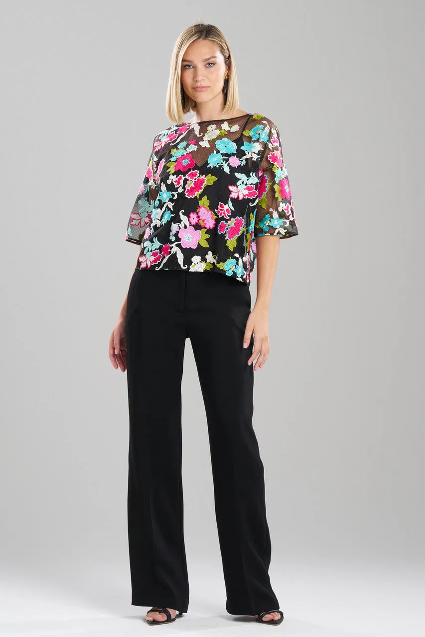 Tangier Embroidered Tulle Top sold by Natori product image thumbnail 2