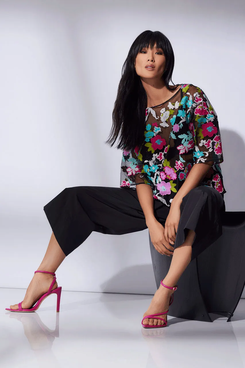 Tangier Embroidered Tulle Top sold by Natori product image thumbnail 4