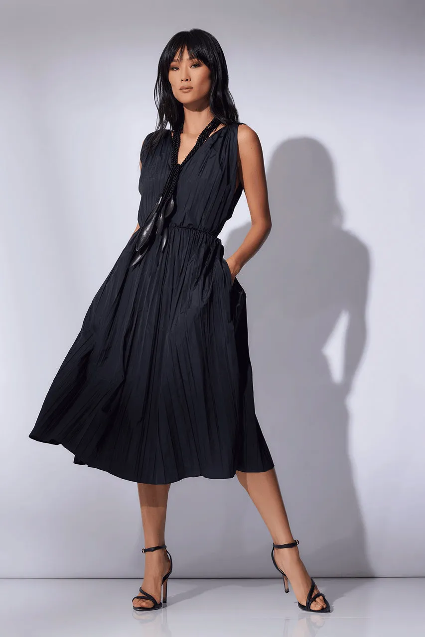 Taffeta Plisse A-line Dress sold by Natori product image thumbnail 3