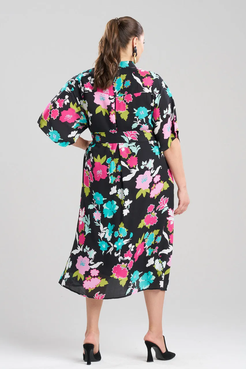 Tangier Printed Silk Georgette Shirtdress sold by Natori product image thumbnail 5