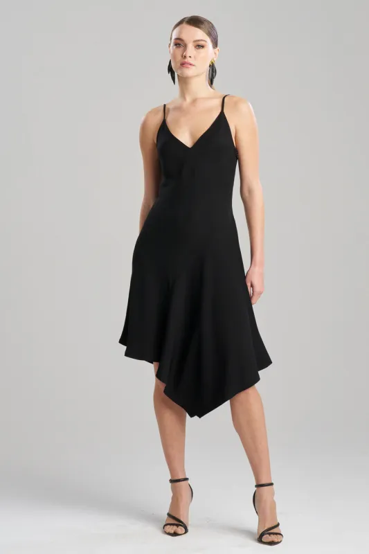 Stretch Crepe Asymmetric Dress sold by Natori