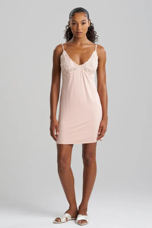 Feathers Essentials Lenzing™ Ecovero™ Viscose Lace Chemise sold by Natori
