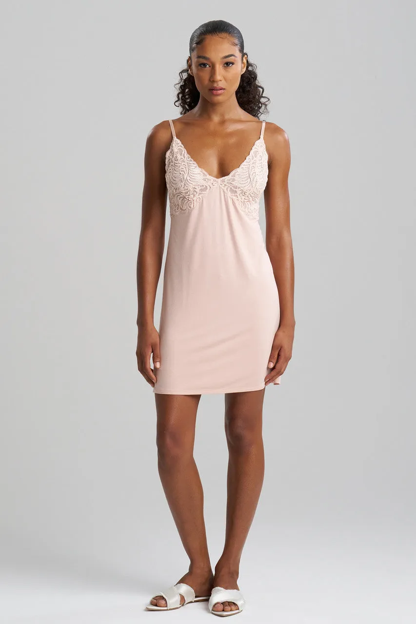 Feathers Essentials Lenzing™ Ecovero™ Viscose Lace Chemise sold by Natori
