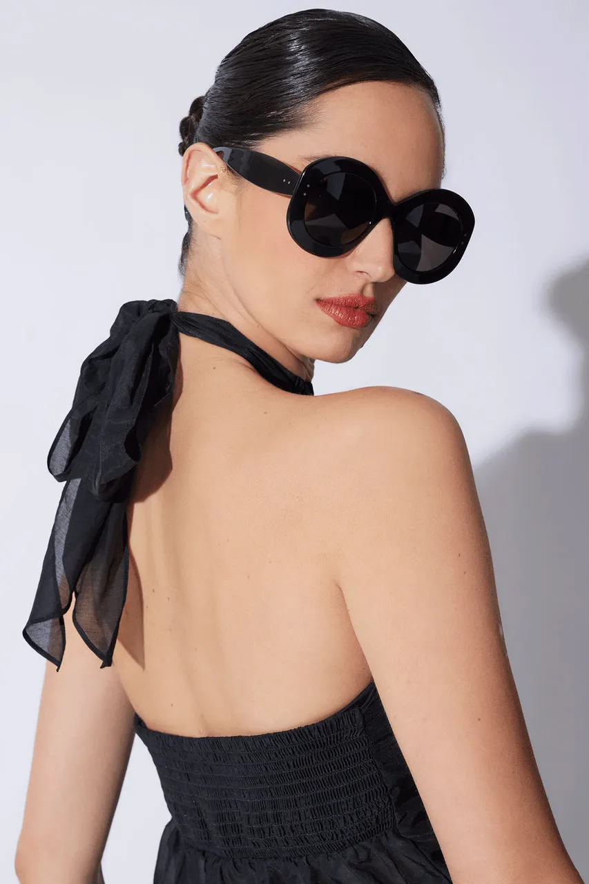 Cotton Silk Voile Applique Sheer Halter Top sold by Natori product image thumbnail 4