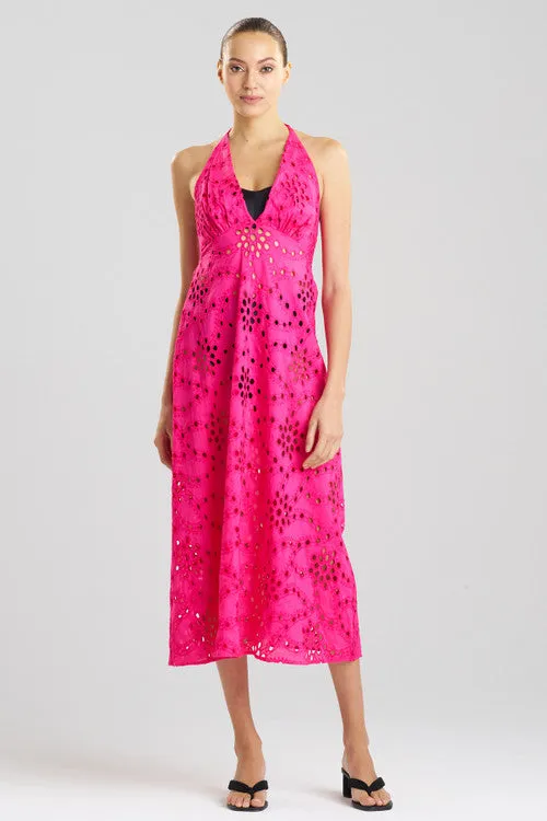 Cotton Eyelet Halter Dress sold by Natori product image thumbnail 4