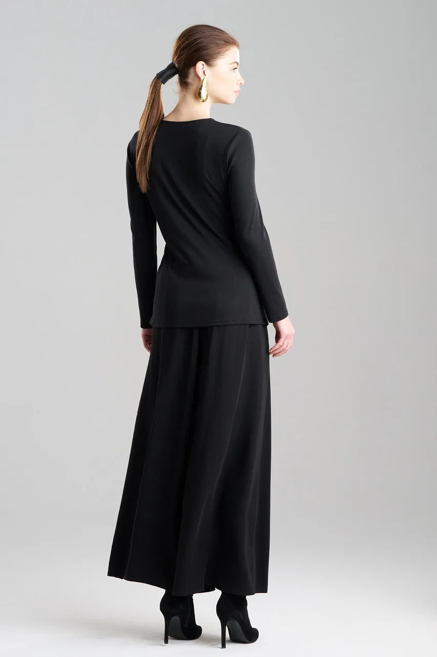 Layering Jersey Knit Twist Front Long Sleeve Top sold by Natori product image thumbnail 2