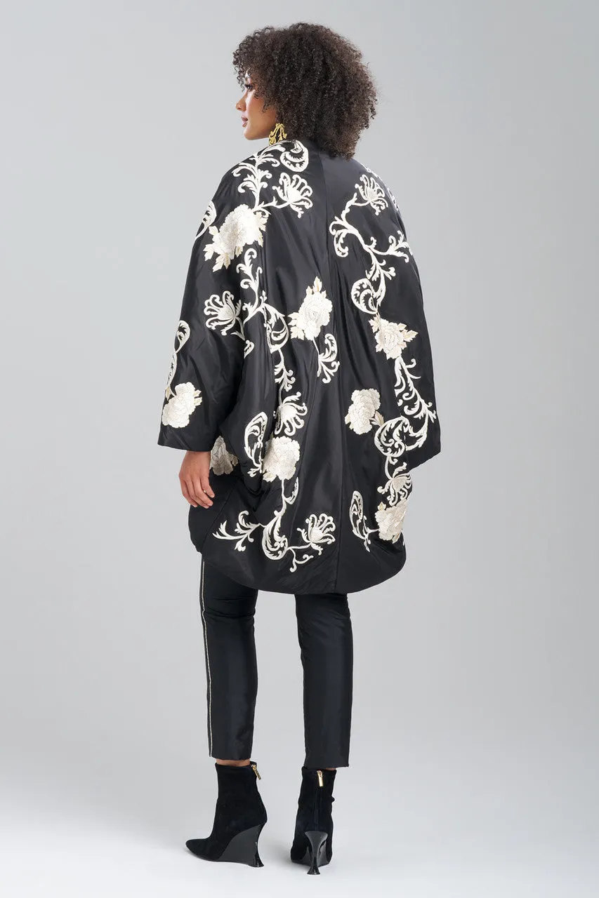 Couture Silk Taffeta Embroidered Coat sold by Natori product image thumbnail 2