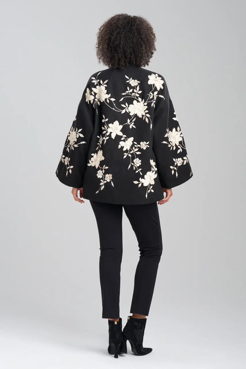 Couture Felt Embroidered Coat sold by Natori product image thumbnail 2