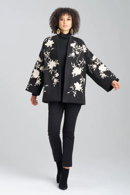 Couture Felt Embroidered Coat sold by Natori