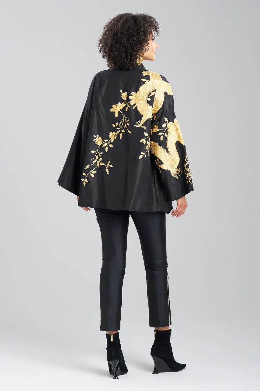Couture Silk Taffeta Embroidered Dragon Coat sold by Natori product image thumbnail 2