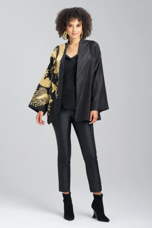 Couture Silk Taffeta Embroidered Dragon Coat sold by Natori