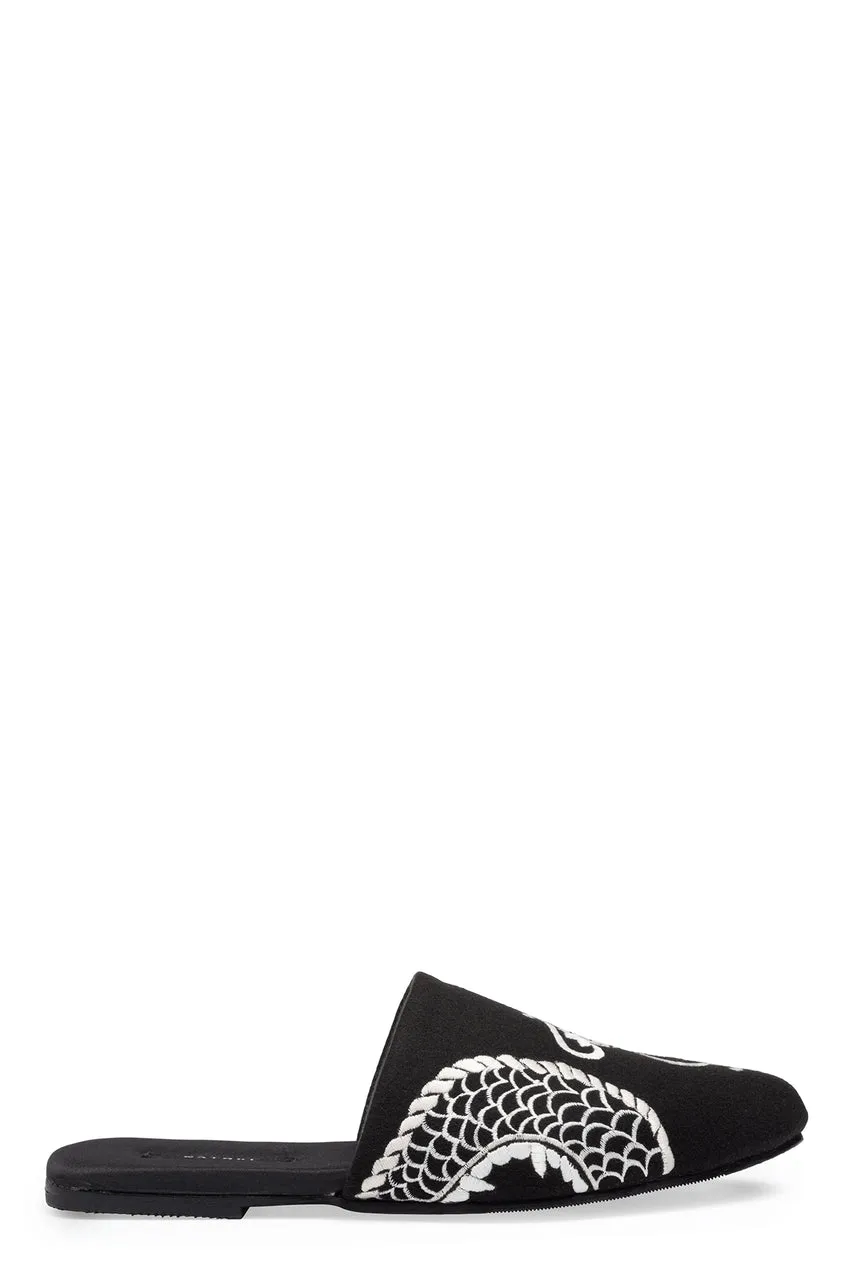 Dragon Embroidered Felt Slide sold by Natori product image thumbnail 2