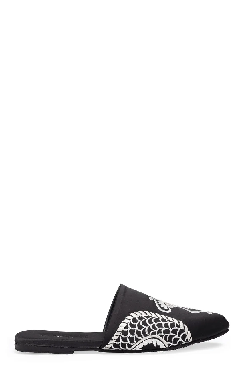 Dragon Embroidered Luxe Charmeuse Slide sold by Natori product image thumbnail 2