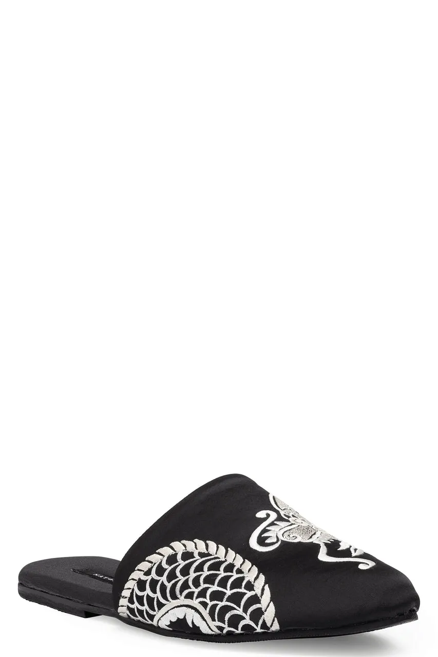 Dragon Embroidered Luxe Charmeuse Slide sold by Natori