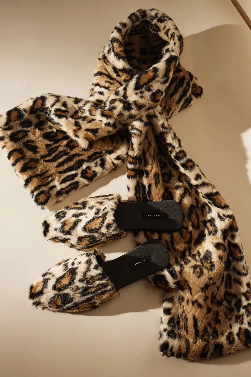 Faux Leopard Fur Slide sold by Natori product image thumbnail 4
