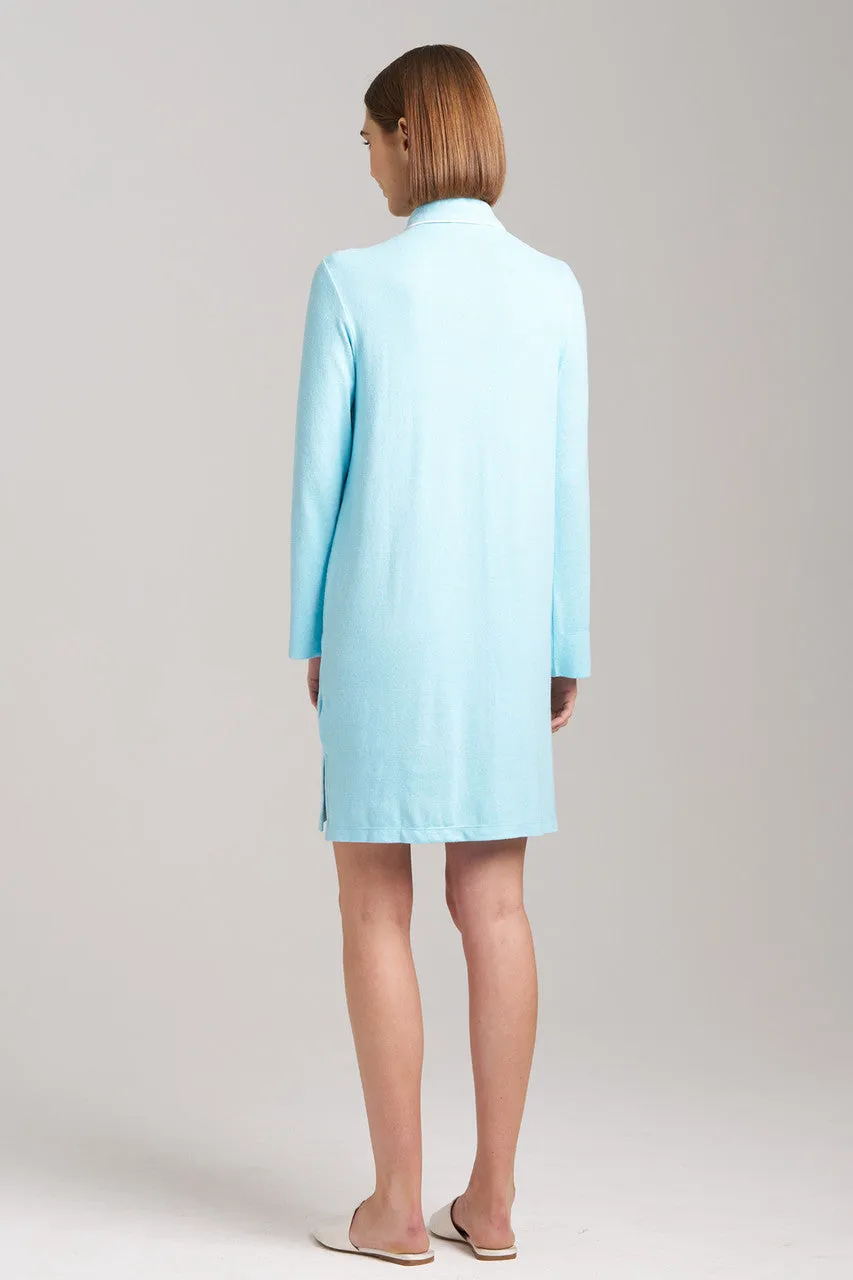Oasis Piped Sleepshirt - heather aruba blue sold by Natori product image thumbnail 2
