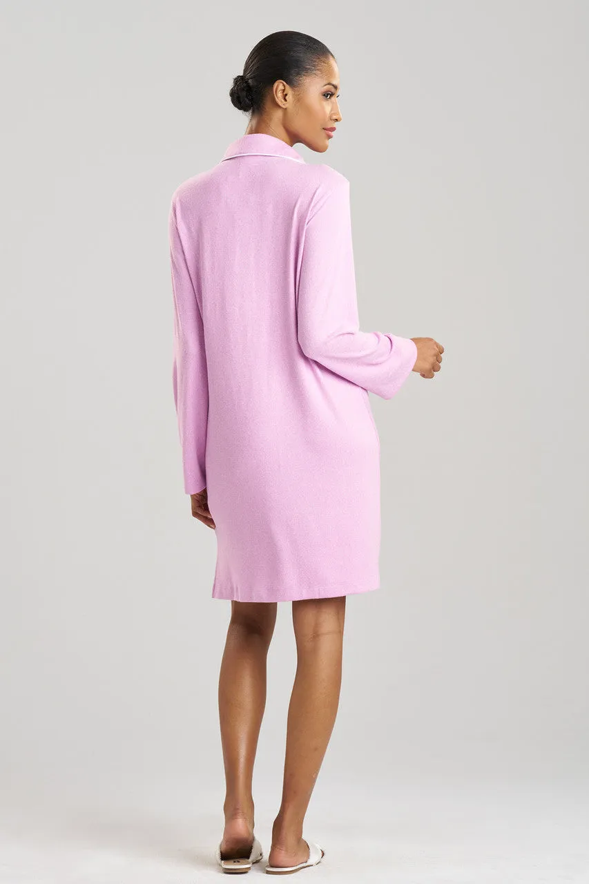 Oasis Piped Sleepshirt - heather pink orchid sold by Natori product image thumbnail 2