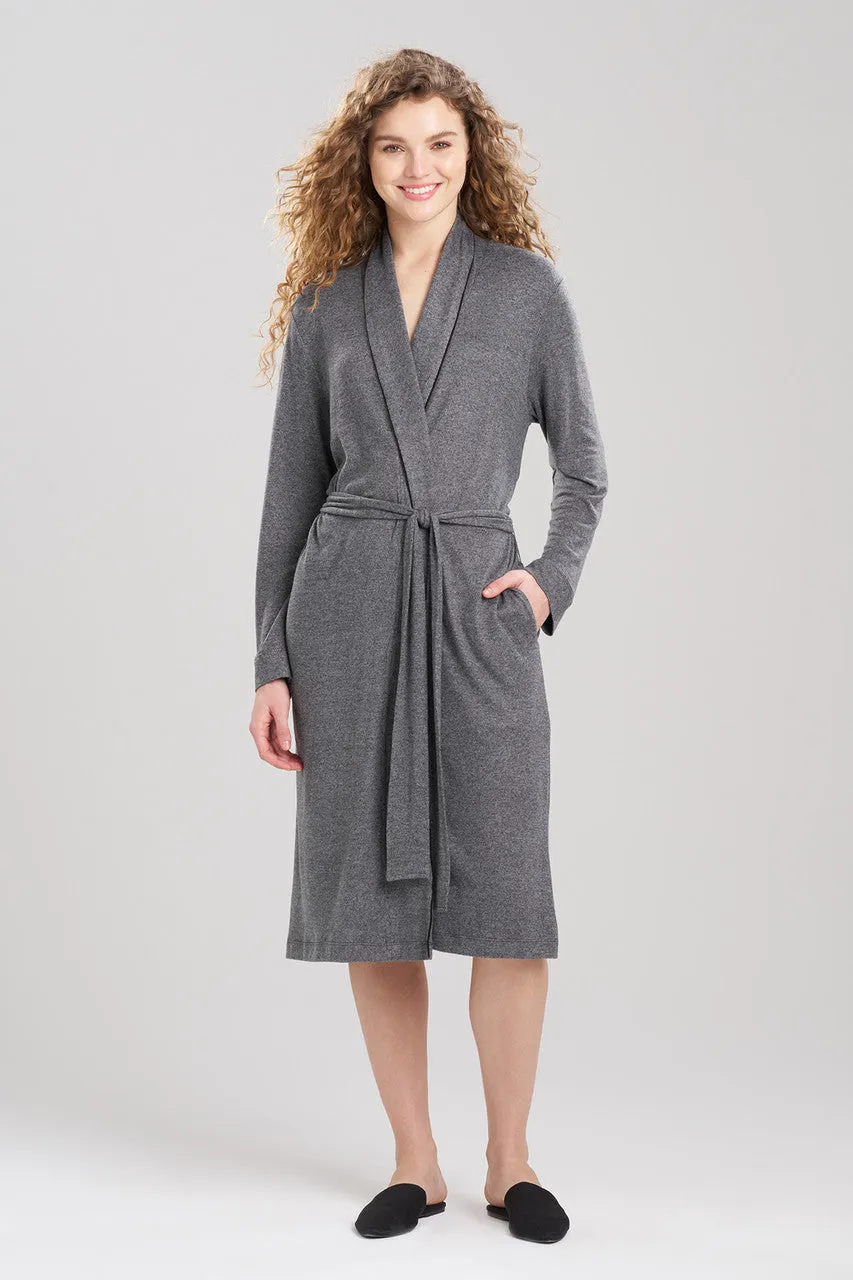 Oasis Piped Collar Robe sold by Natori