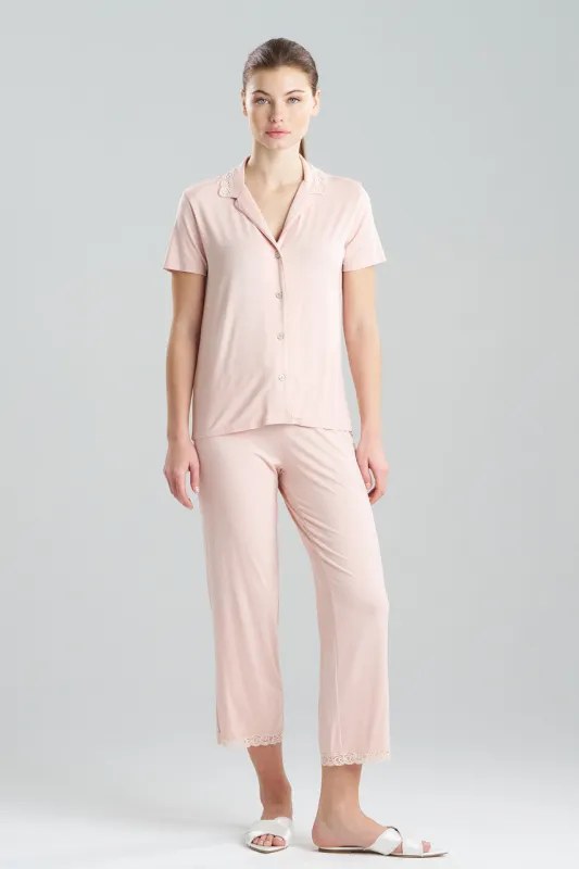 Feathers Essentials Lenzing™ Ecovero™ Viscose Lace Applique Trim PJ sold by Natori
