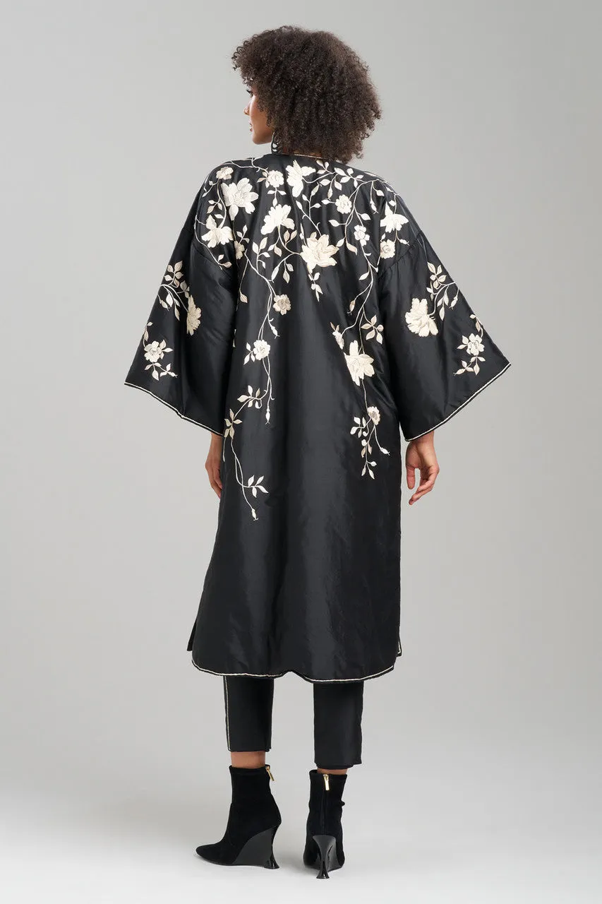 Couture Silk Dupioni Embroidered Padded Coat sold by Natori product image thumbnail 2