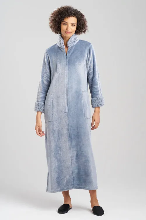 Plush Lynx Mandarin Zip Lounger sold by Natori