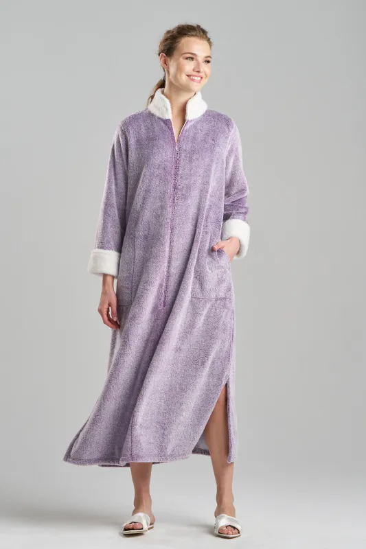 Frosted Cashmere Mandarin Zip Lounger sold by Natori