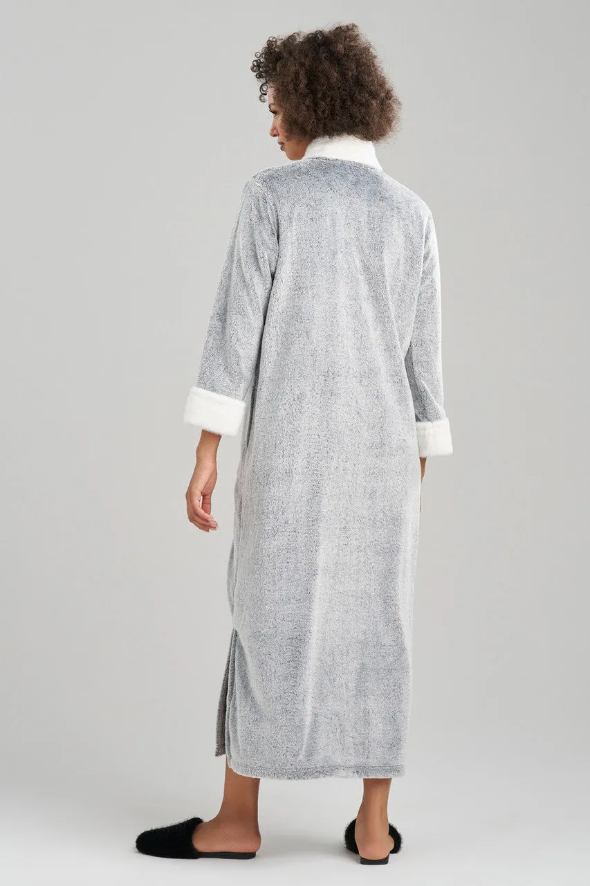 Frosted Cashmere Mandarin Zip Lounger sold by Natori product image thumbnail 4