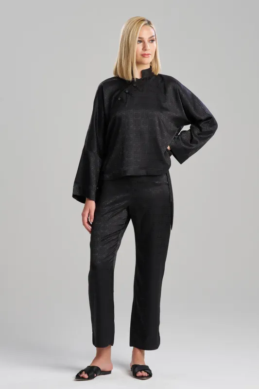 Infinity Jacquard Mandarin Button PJ sold by Natori