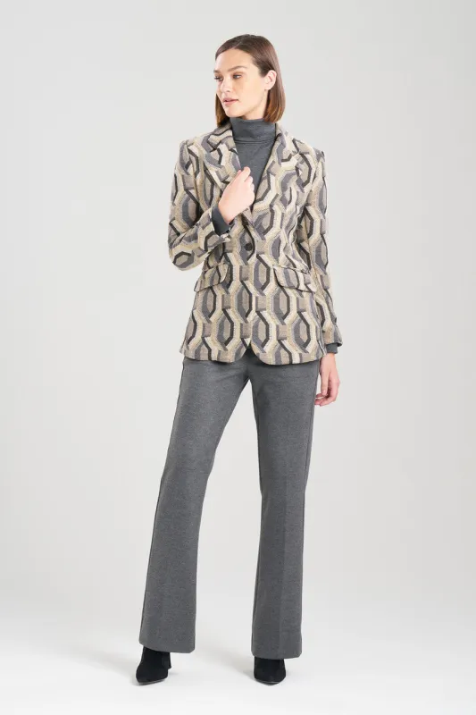 Hexagon Jacquard Blazer made by Natori