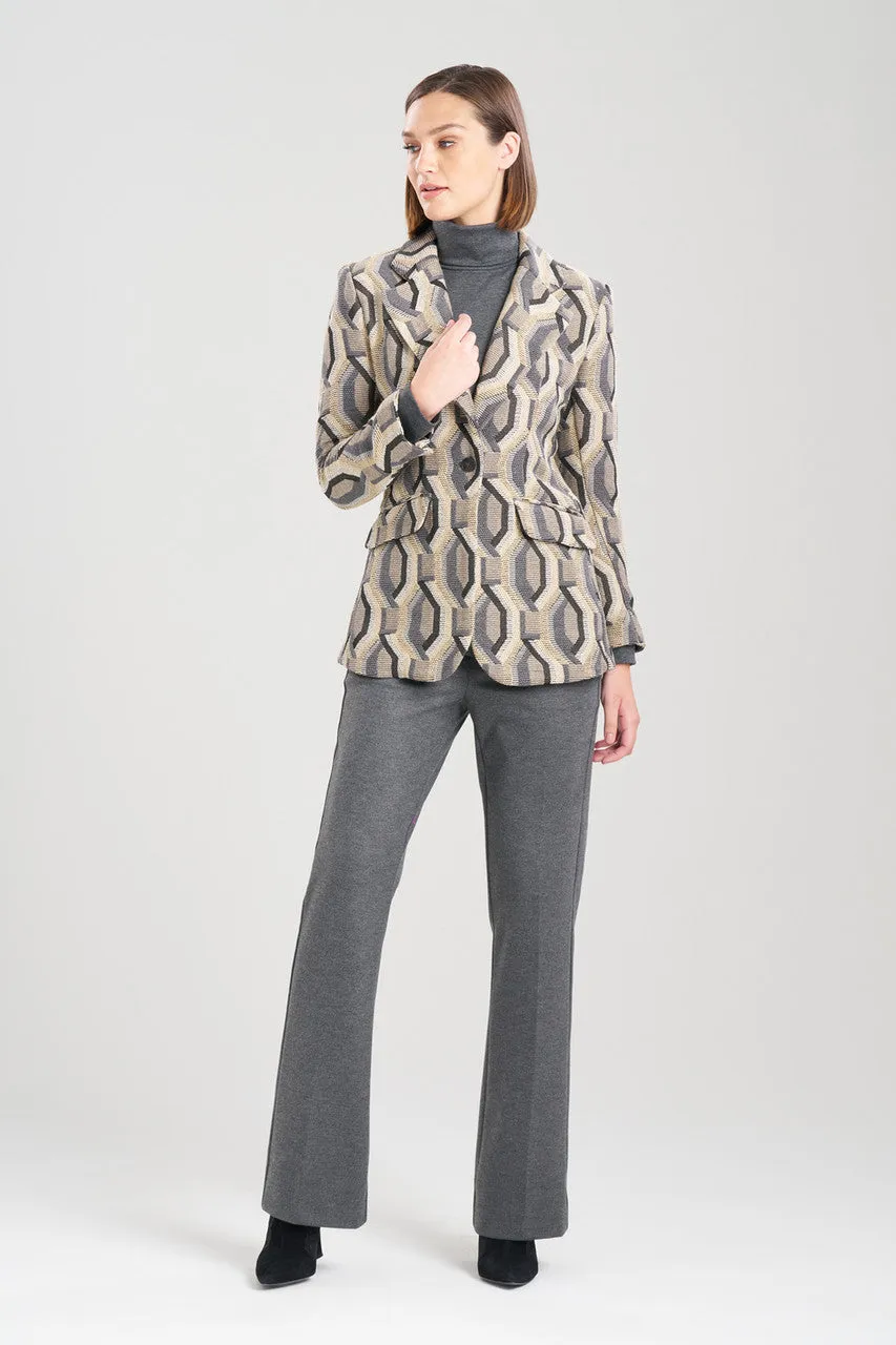 Hexagon Jacquard Blazer sold by Natori