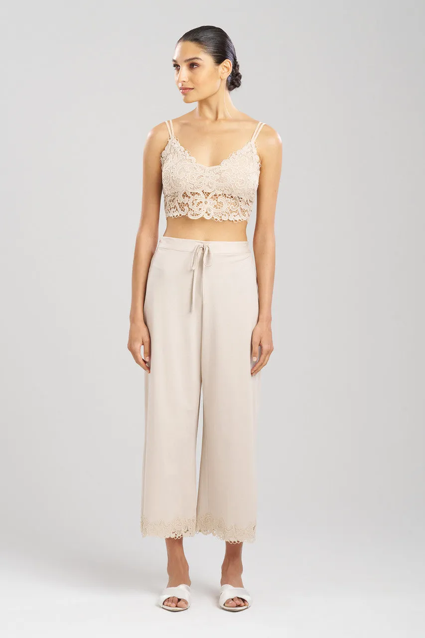 Bliss Harmony Lace Applique Cropped Pants sold by Natori