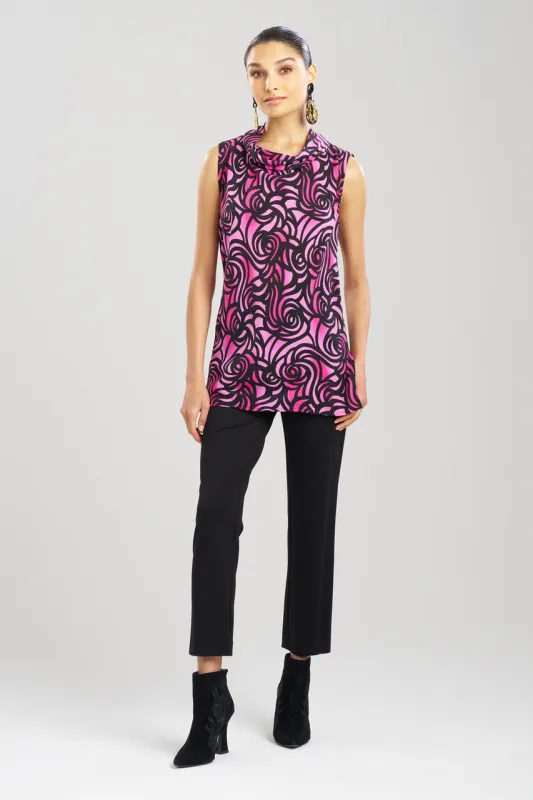 Scroll Cowl Neck Top sold by Natori