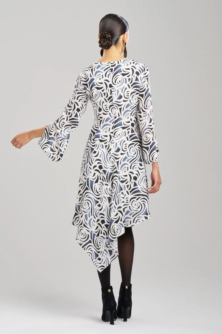 Scroll Asymmetrical Drape Dress sold by Natori product image thumbnail 2