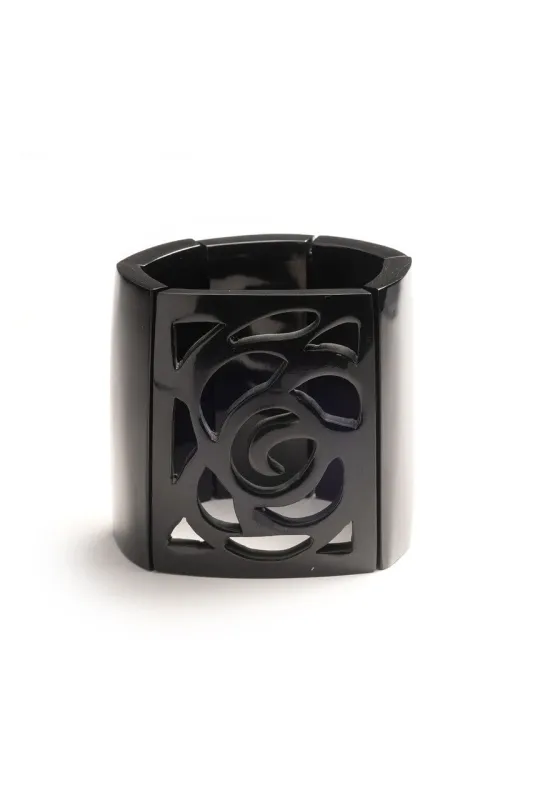 Buffalo Horn Square Scroll Bangle sold by Natori