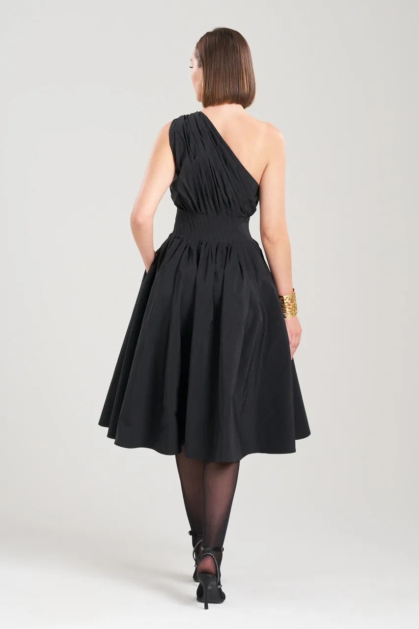 Taffeta One Shoulder Pleated Dress sold by Natori product image thumbnail 2
